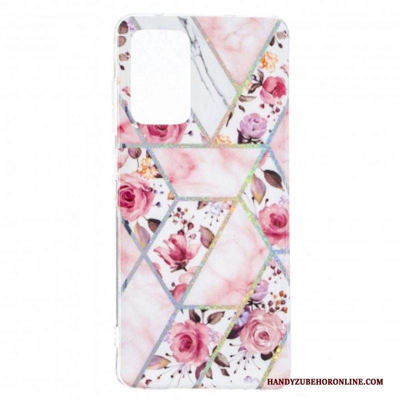 Cover Samsung Galaxy A52 4G / A52 5G / A52s 5G Fiori Marmorizzati