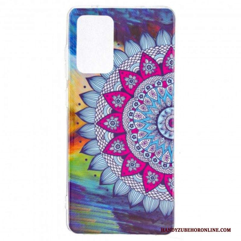 Cover Samsung Galaxy A52 4G / A52 5G / A52s 5G Mandala Colorato Fluorescente