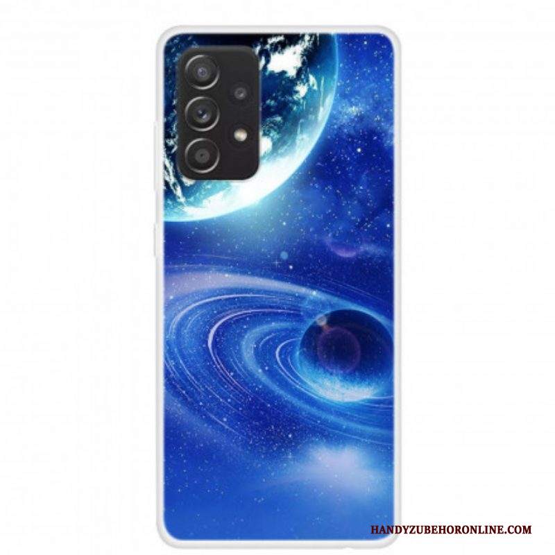 Cover Samsung Galaxy A52 4G / A52 5G / A52s 5G Pianeti In Silicone