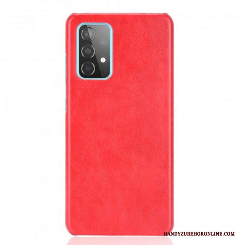 Cover Samsung Galaxy A52 4G / A52 5G / A52s 5G Stile In Pelle Litchi