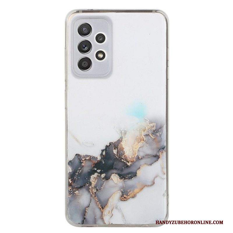 Cover Samsung Galaxy A53 5G Effetto Marmo Siliconato