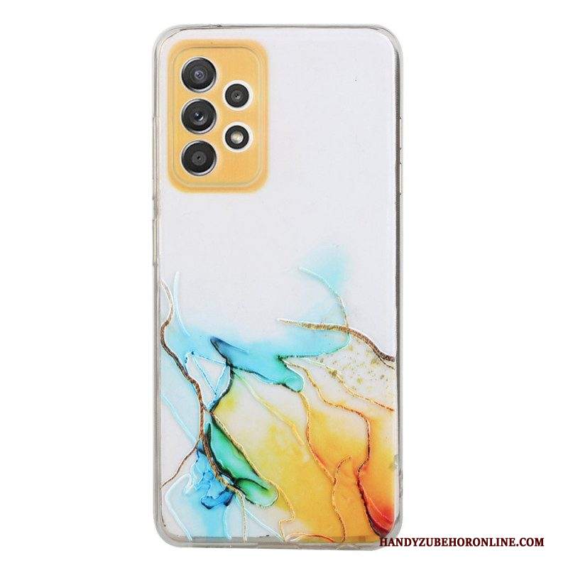 Cover Samsung Galaxy A53 5G Effetto Marmo Siliconato