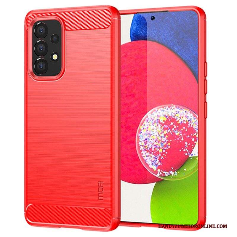 Cover Samsung Galaxy A53 5G Fibra Di Carbonio Spazzolata Mofi