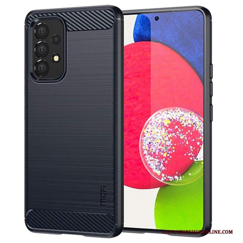 Cover Samsung Galaxy A53 5G Fibra Di Carbonio Spazzolata Mofi