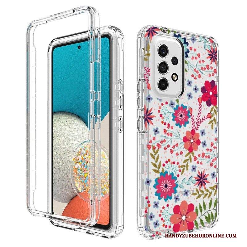 Cover Samsung Galaxy A53 5G Fiori Senza Soluzione Di Continuità