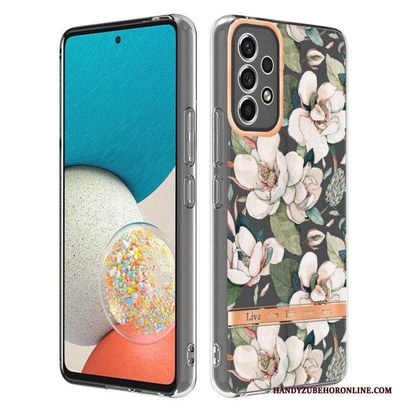 Cover Samsung Galaxy A53 5G Floreale Senza Soluzione Di Continuità