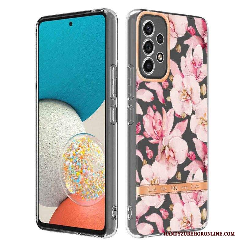 Cover Samsung Galaxy A53 5G Floreale Senza Soluzione Di Continuità