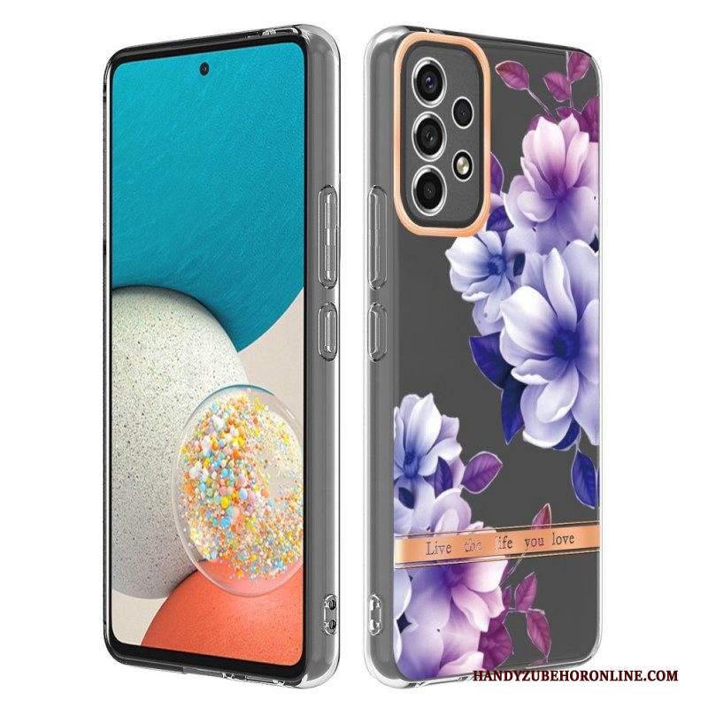 Cover Samsung Galaxy A53 5G Floreale Senza Soluzione Di Continuità