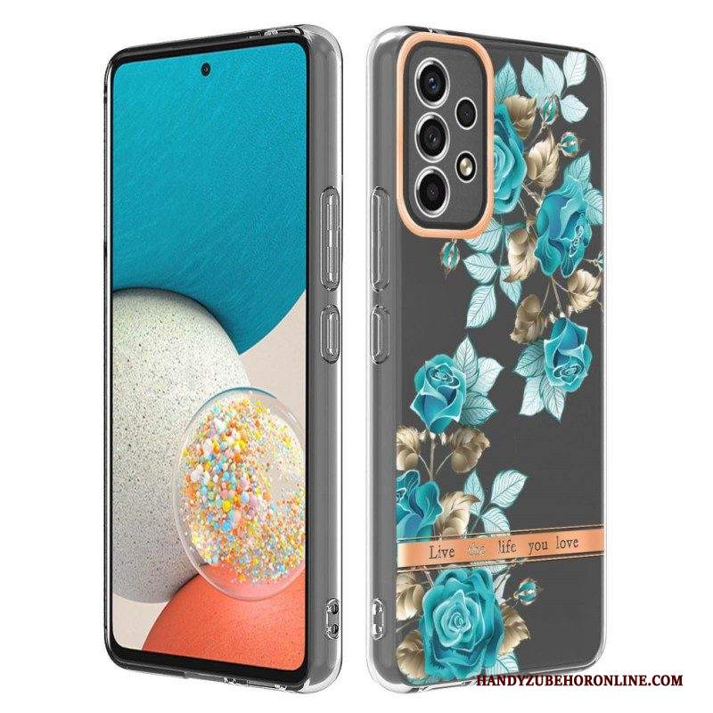 Cover Samsung Galaxy A53 5G Floreale Senza Soluzione Di Continuità