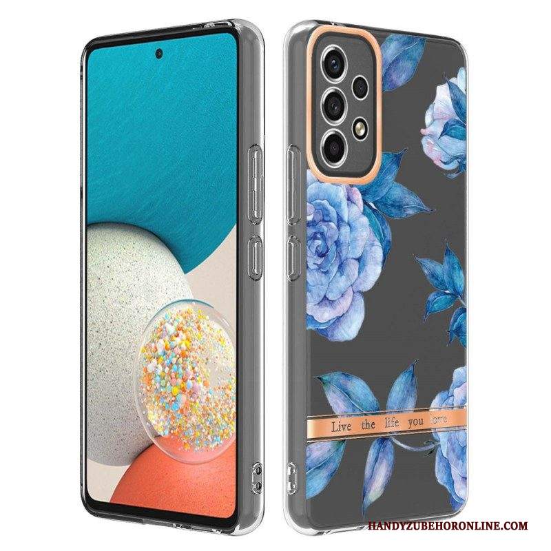 Cover Samsung Galaxy A53 5G Floreale Senza Soluzione Di Continuità