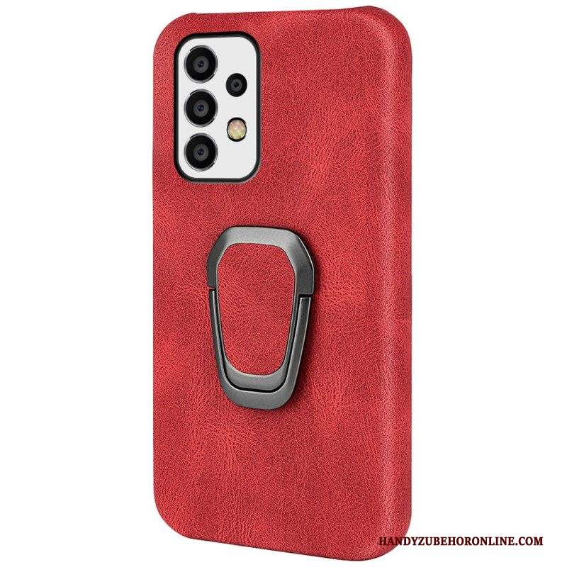 Cover Samsung Galaxy A53 5G Porta Anelli Effetto Pelle