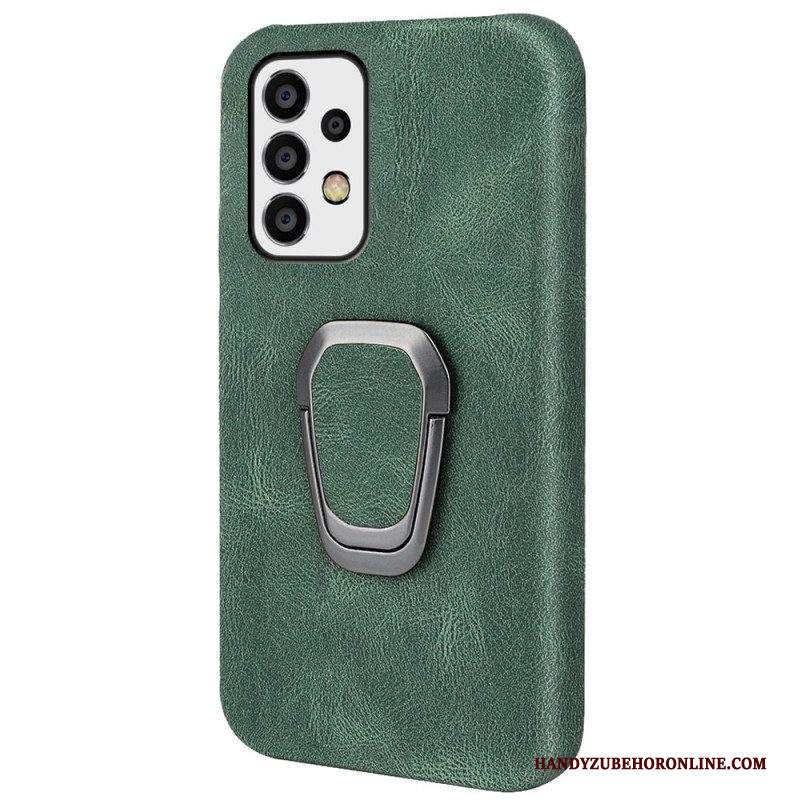 Cover Samsung Galaxy A53 5G Porta Anelli Effetto Pelle