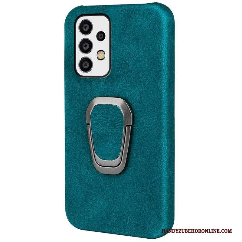 Cover Samsung Galaxy A53 5G Porta Anelli Effetto Pelle