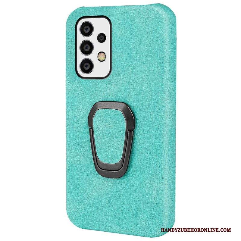 Cover Samsung Galaxy A53 5G Porta Anelli Effetto Pelle