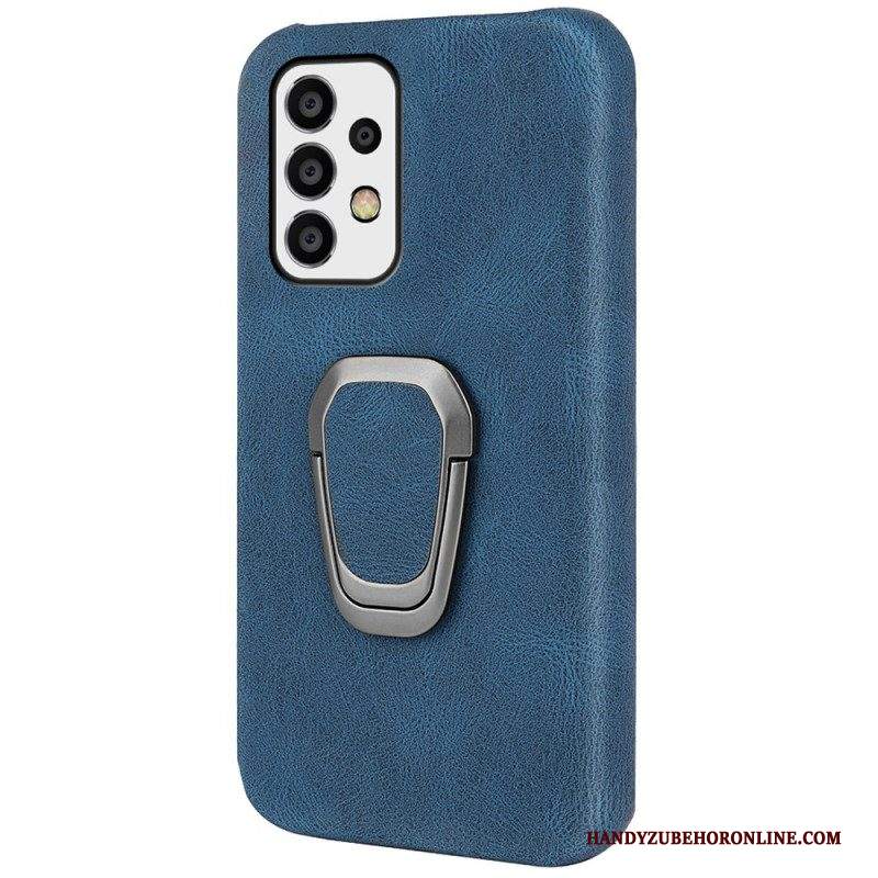 Cover Samsung Galaxy A53 5G Porta Anelli Effetto Pelle