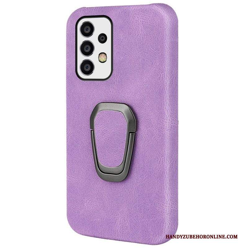 Cover Samsung Galaxy A53 5G Porta Anelli Effetto Pelle