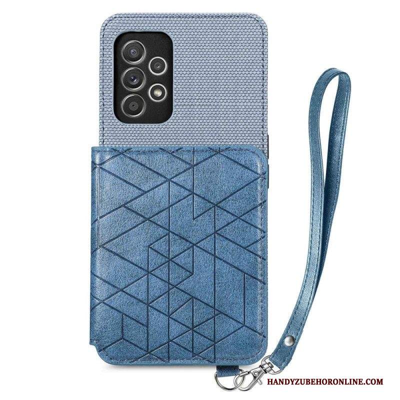 Cover Samsung Galaxy A53 5G Portacarte Con Cinturino