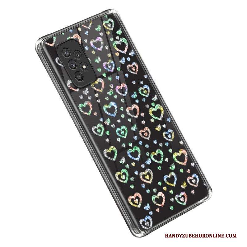 Cover Samsung Galaxy A53 5G Stelle / Cuori Trasparenti