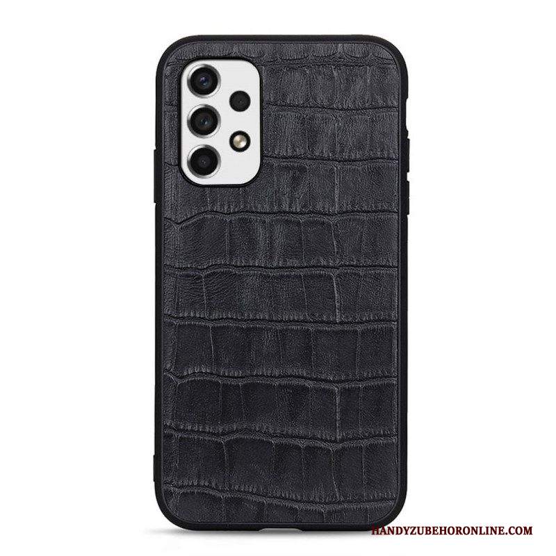 Cover Samsung Galaxy A53 5G Vera Pelle Di Coccodrillo