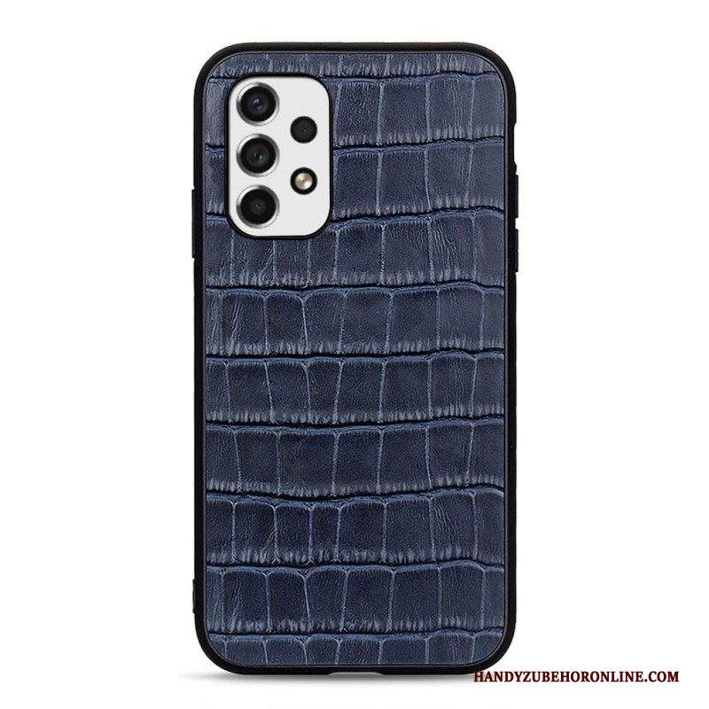 Cover Samsung Galaxy A53 5G Vera Pelle Di Coccodrillo