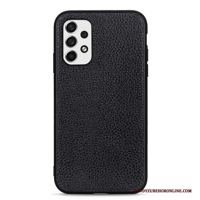 Cover Samsung Galaxy A53 5G Vera Pelle Di Litchi