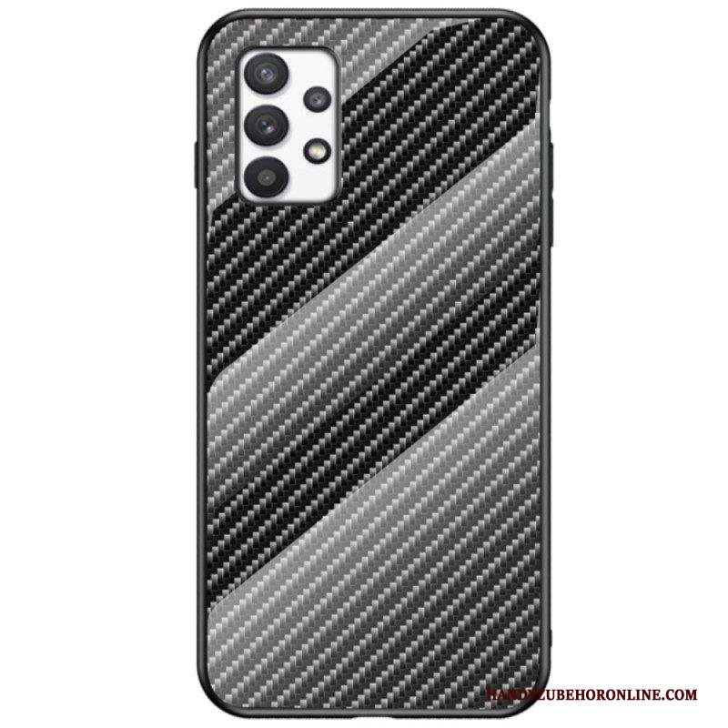 Cover Samsung Galaxy A53 5G Vetro Temperato In Fibra Di Carbonio