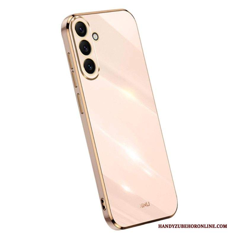 Cover Samsung Galaxy A54 5G Bordi In Silicone Dorato