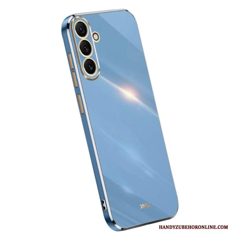 Cover Samsung Galaxy A54 5G Bordi In Silicone Dorato