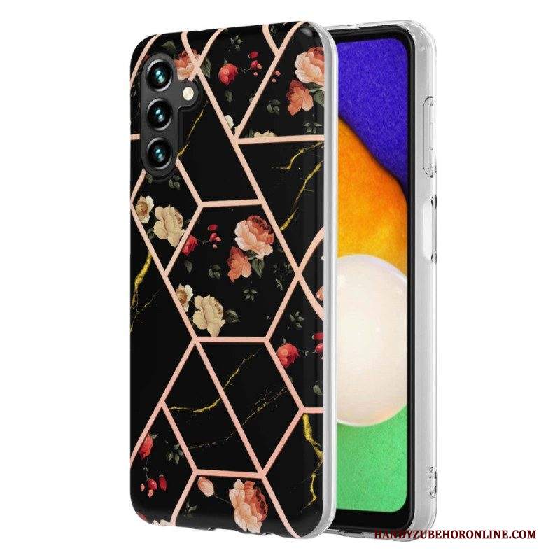 Cover Samsung Galaxy A54 5G Floreale Marmorizzato