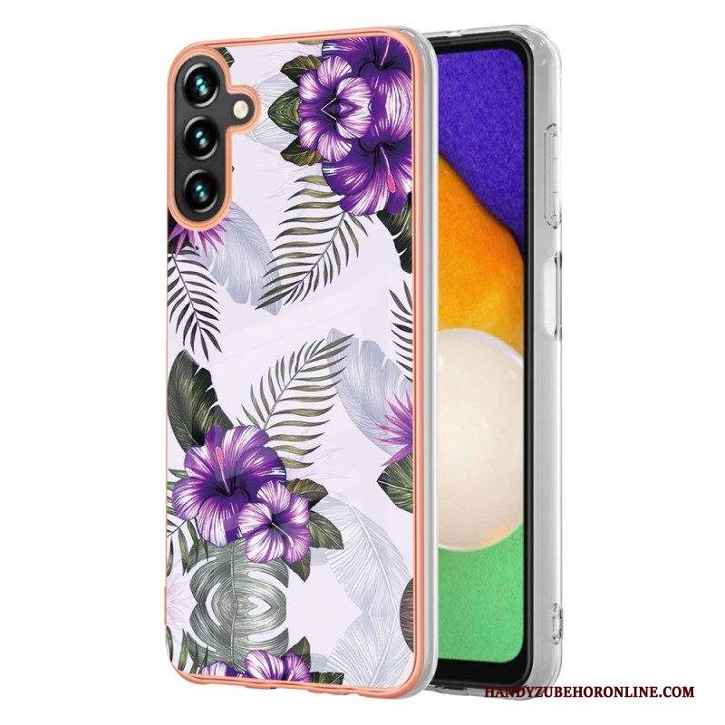 Cover Samsung Galaxy A54 5G Floreale Marmorizzato