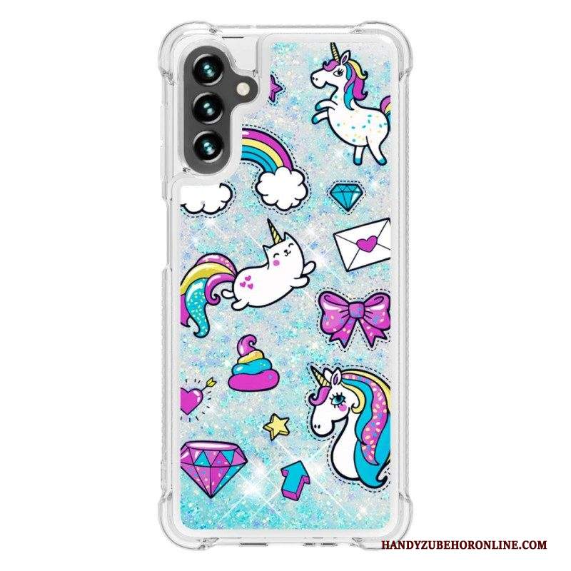 Cover Samsung Galaxy A54 5G Unicorni Glitterati