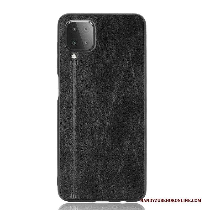 Cover Samsung Galaxy M12 / A12 Effetto Pelle Couture