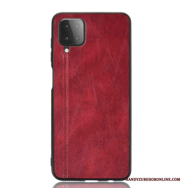 Cover Samsung Galaxy M12 / A12 Effetto Pelle Couture