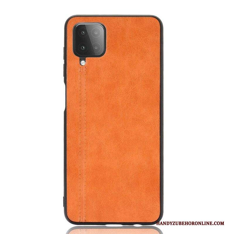 Cover Samsung Galaxy M12 / A12 Effetto Pelle Couture