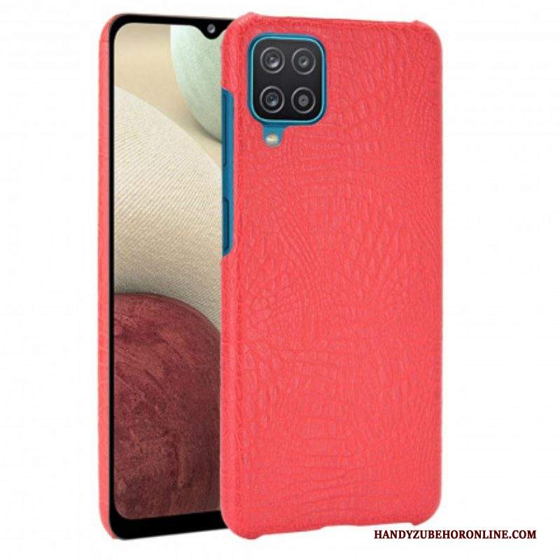 Cover Samsung Galaxy M12 / A12 Effetto Pelle Di Coccodrillo