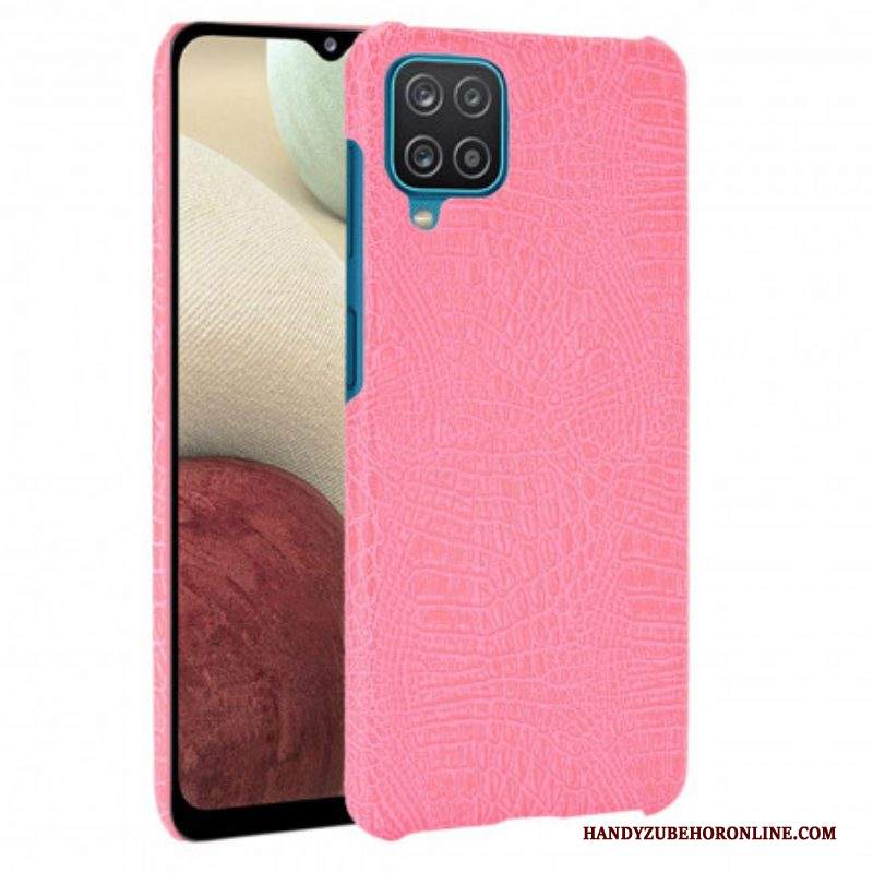 Cover Samsung Galaxy M12 / A12 Effetto Pelle Di Coccodrillo