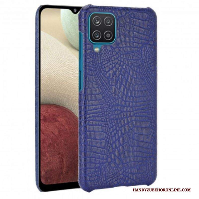 Cover Samsung Galaxy M12 / A12 Effetto Pelle Di Coccodrillo