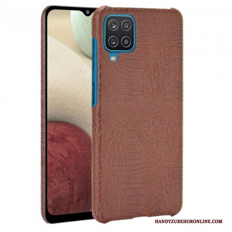 Cover Samsung Galaxy M12 / A12 Effetto Pelle Di Coccodrillo