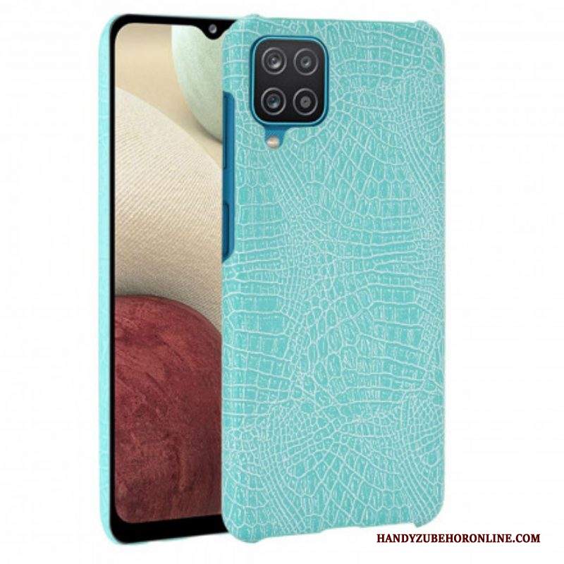 Cover Samsung Galaxy M12 / A12 Effetto Pelle Di Coccodrillo