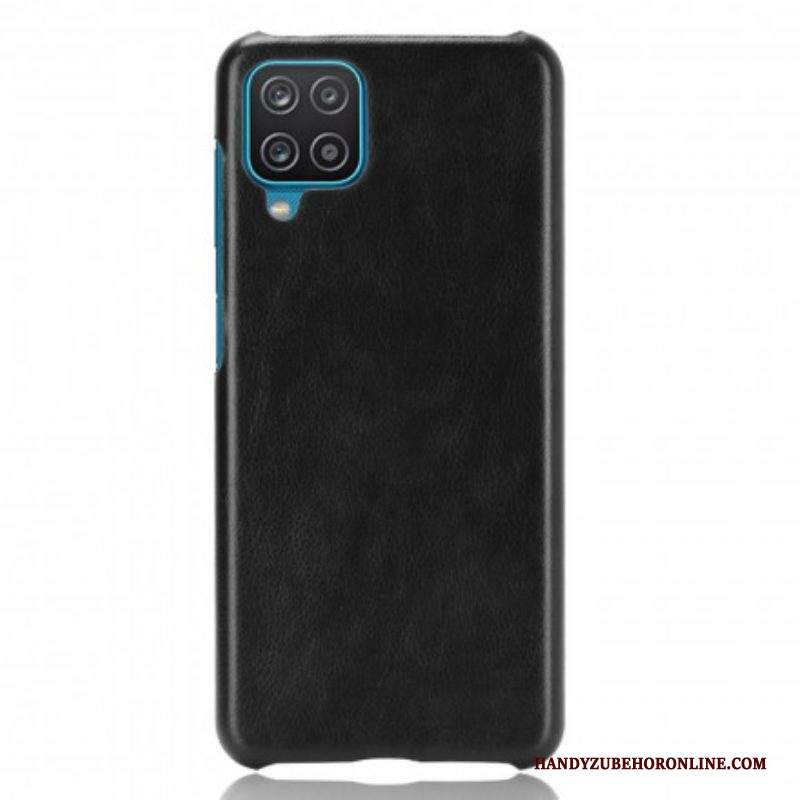 Cover Samsung Galaxy M12 / A12 Effetto Pelle Litchi