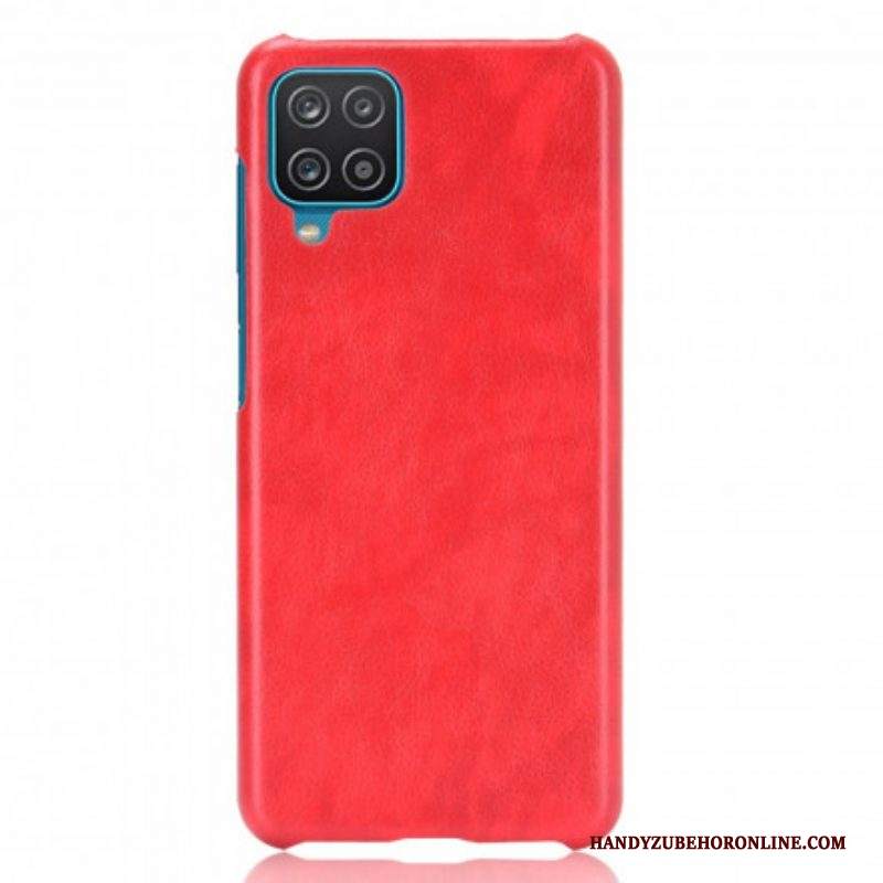 Cover Samsung Galaxy M12 / A12 Effetto Pelle Litchi