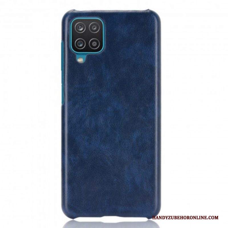 Cover Samsung Galaxy M12 / A12 Effetto Pelle Litchi