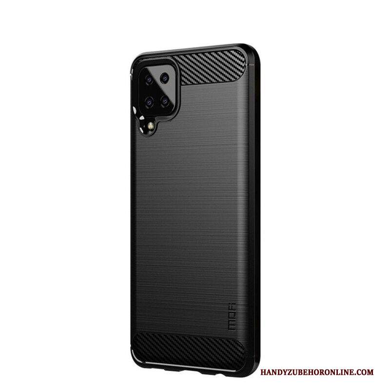 Cover Samsung Galaxy M12 / A12 Fibra Di Carbonio Spazzolata Mofi