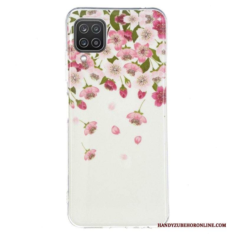 Cover Samsung Galaxy M12 / A12 Fiori Fluorescenti