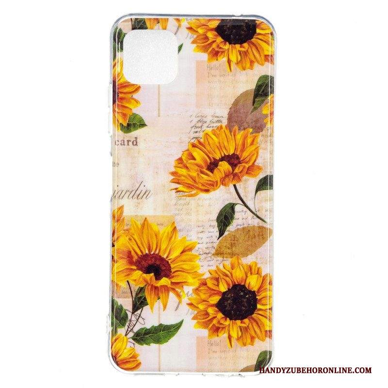 Cover Samsung Galaxy M12 / A12 Fiori Fluorescenti