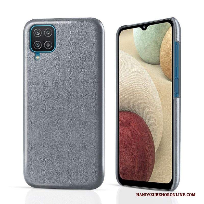 Cover Samsung Galaxy M12 / A12 Ksq Effetto Pelle