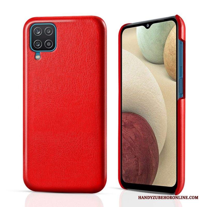 Cover Samsung Galaxy M12 / A12 Ksq Effetto Pelle