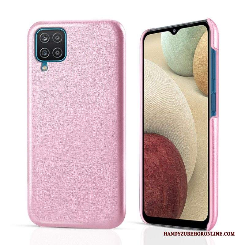 Cover Samsung Galaxy M12 / A12 Ksq Effetto Pelle