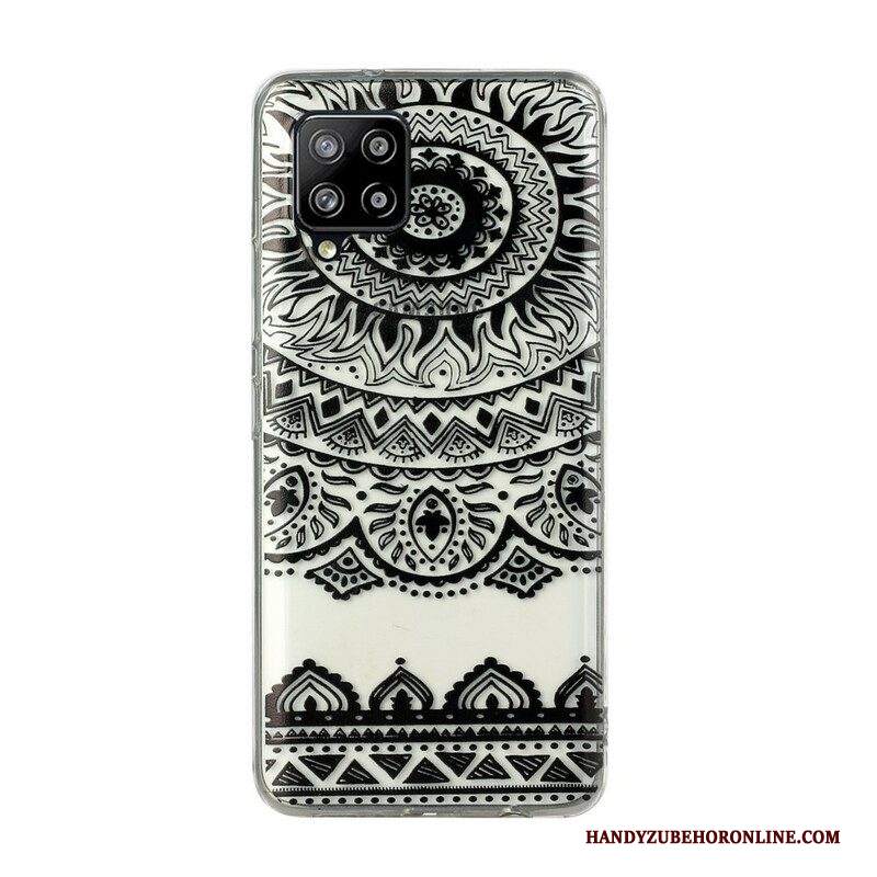 Cover Samsung Galaxy M12 / A12 Mandala Di Fiori Senza Soluzione Di Continuità