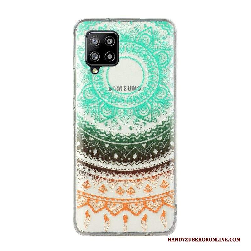 Cover Samsung Galaxy M12 / A12 Mandala Di Fiori Senza Soluzione Di Continuità